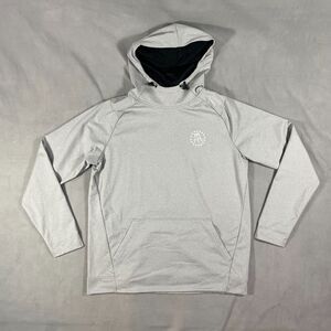 UNRL Hoodie Mens Large Gray Barstool Sports Performance Pullover Sweatshirt Gym